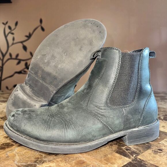 Eastland Daily Double Boot Men's Chelsea Boots Black Suede Size 9D - Picture 10 of 10
